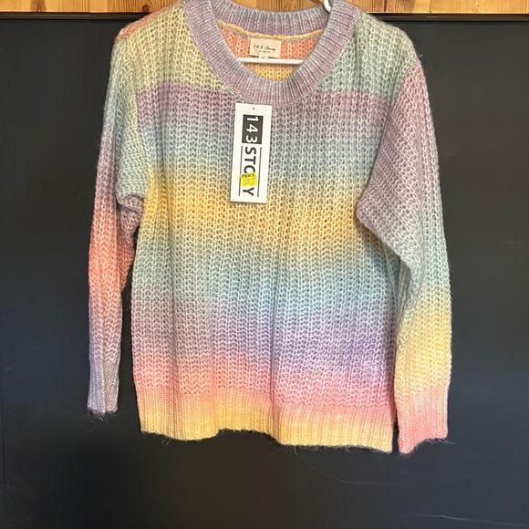 New with tags 143 story by line up Pastel Ombré Sweater - Picture 1 of 4
